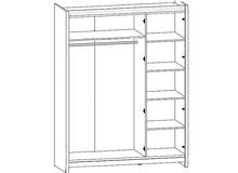 Шкаф SZF 3D "Лорен" BRW Украина