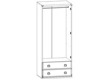 Шкаф JSZF 2D2S/80 ИНДИАНА