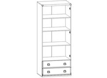 Шкаф JSZF 2D2S/80 ИНДИАНА